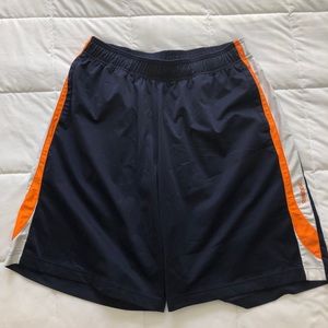 Navy blue Reebok workout shorts